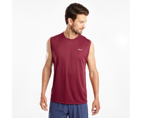 Tenis Saucony Stopwatch Sleeveless Hombre Tops Ropa Cordovan México MX-086-MA